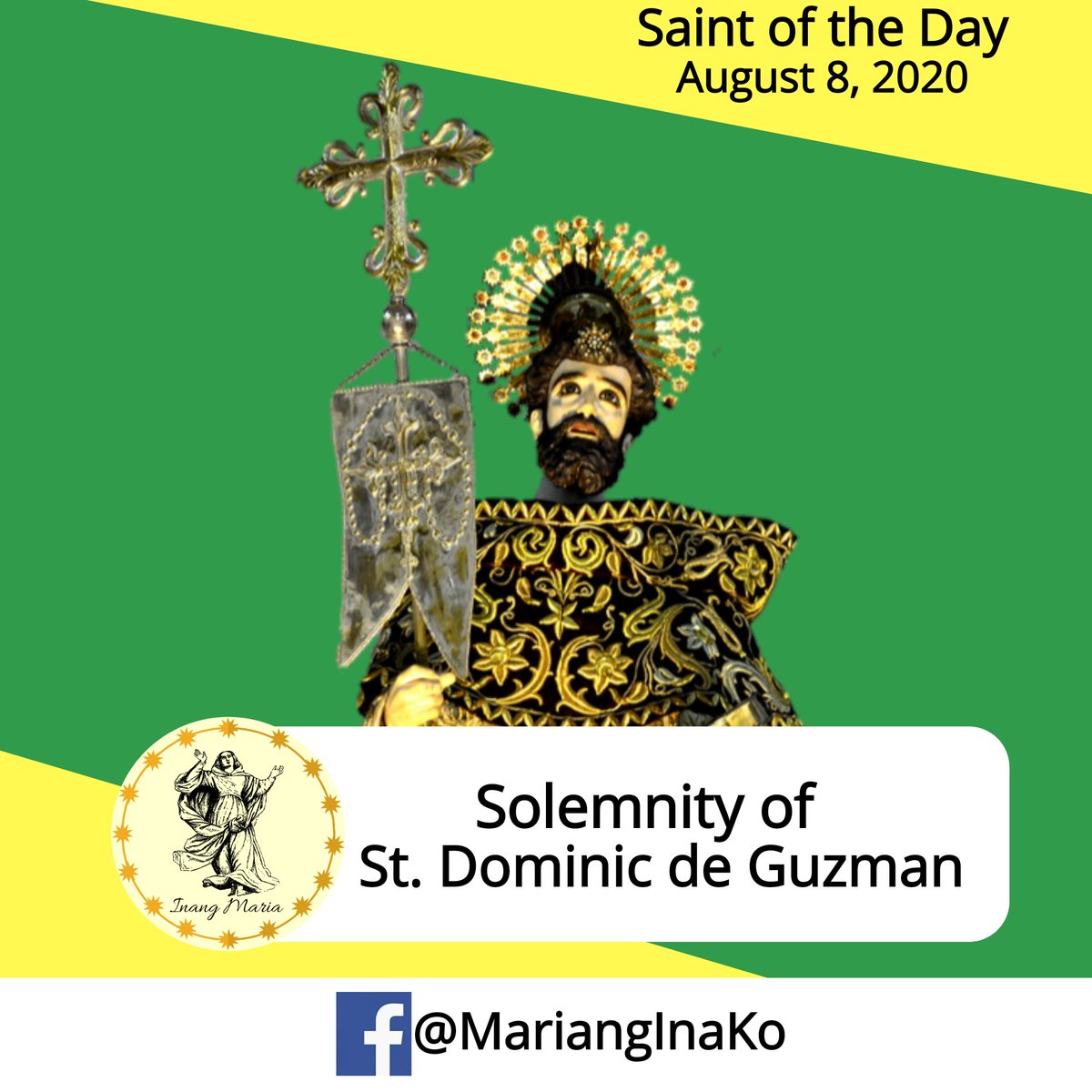 MariangInako's tweet photo. Solemnity Of Saint Dominic De Guzman
Founder of Order of Preachers https://t.co/F3Dv6Tucf8