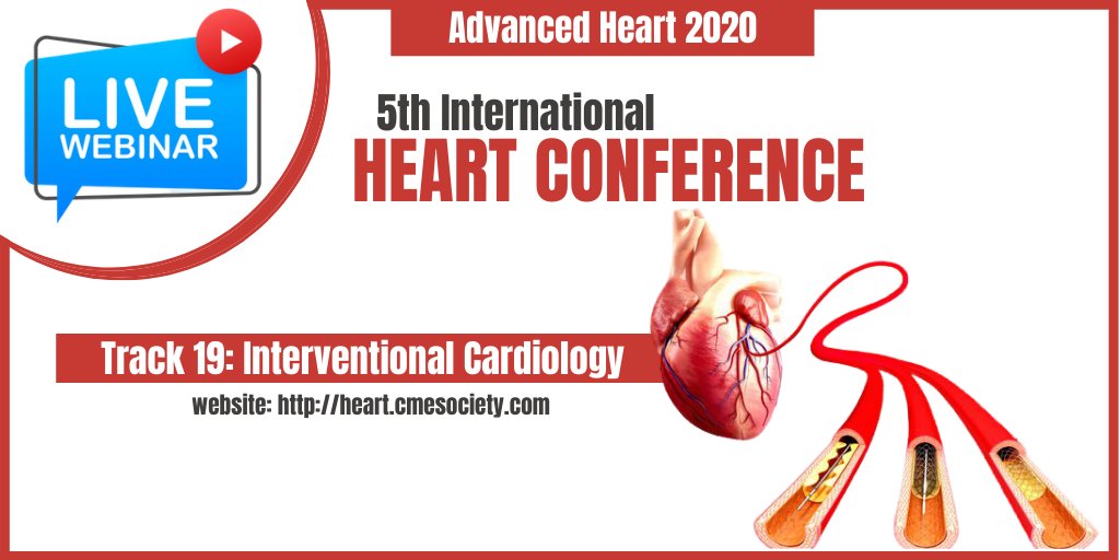advheart_2020's tweet photo. #webinar - Advanced Heart 2020
Track 19: Interventional Cardiology - https://t.co/FnmnId9Cyc

#cardiotwitter #Cardiology #CardioEd #MedTwitter #MedEd #COVID__19 #research #health #webinars #ehealth #surgtwitter #Online #events #healthcare https://t.co/o7TBNfaBpx