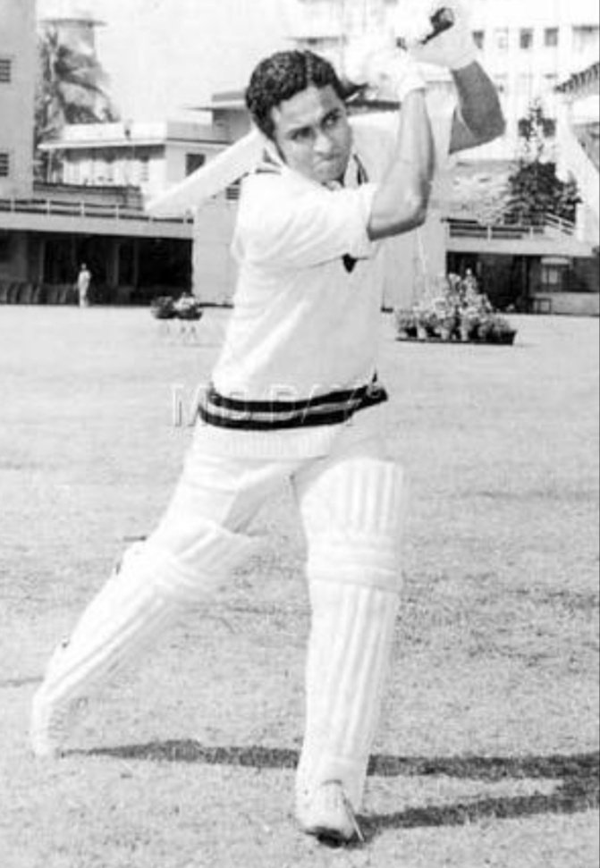 For his spin playing ability he was often regarded as India’s best batsman against spin.He was played for Bombay in Ranji Trophy in 13 seasons, 10 times makes final & never loose.All over he has represents to Ind in 30 Tests,scored 2001 Runs with 5 hundreds & 9 fifties.Contd
