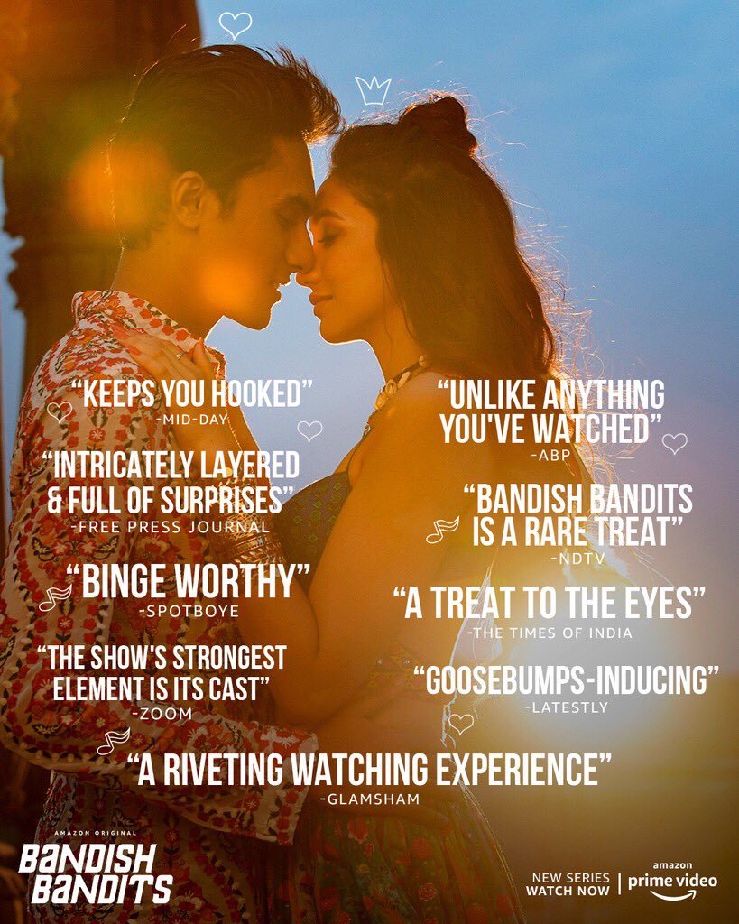 PrimeVideoIN's tweet photo. All this love has left our hearts singing ♥️

@ritwikbhowmikk @shreya_chaudhry @ikunaalroykapur #NaseeruddinShah @atul_kulkarni @iamtridha @rajeshtailang #SheebaChadda @isthis_rahul @Actoramitmistry

Created by: #AmritpalSinghBindra and @anandntiwari

Music by: @ShankarEhsanLoy https://t.co/5vHjzpcnVY