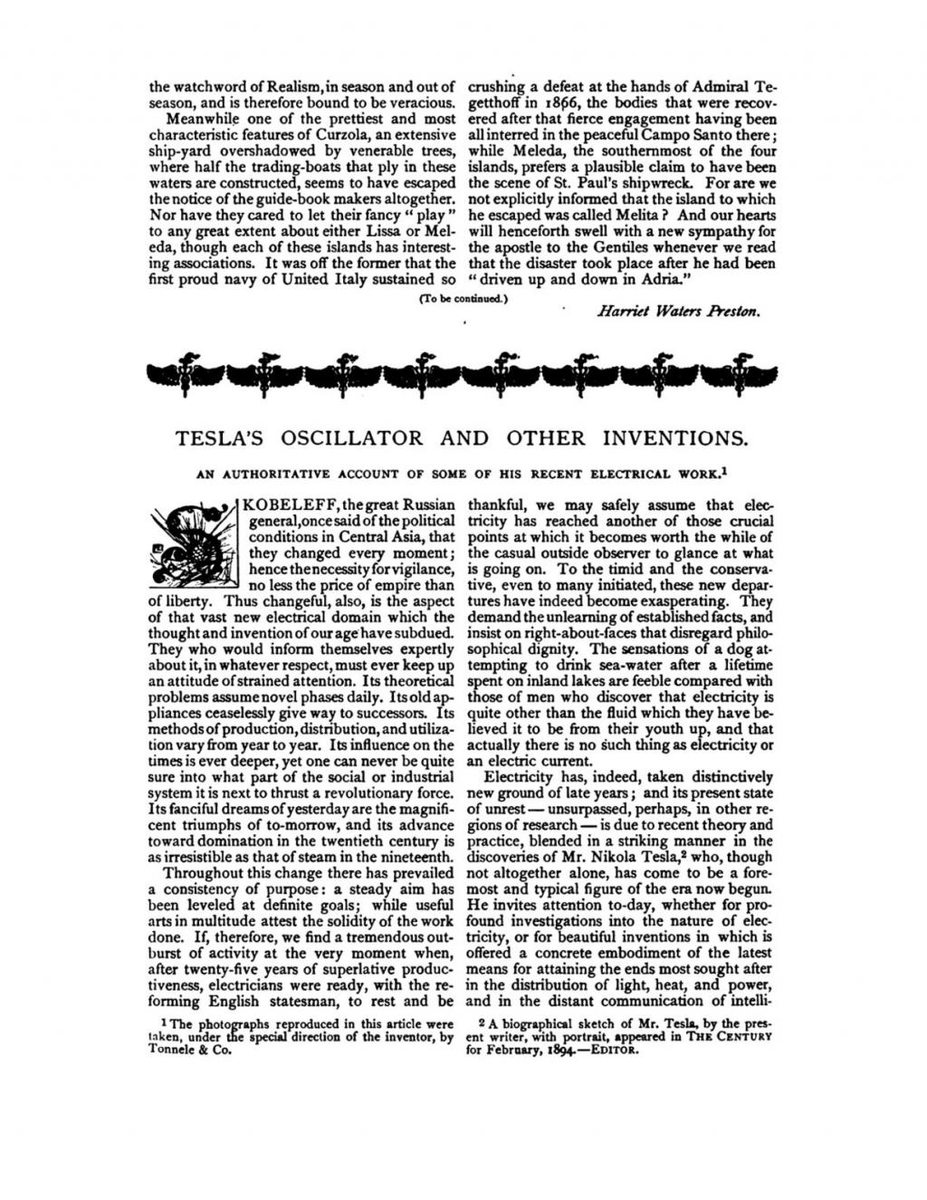 287) Despite the initial impact of the loss, within hours, Tesla was sharing designs about his oscillator, for anyone who would listen. Of course, Mr. Twain was there as well... Always near.