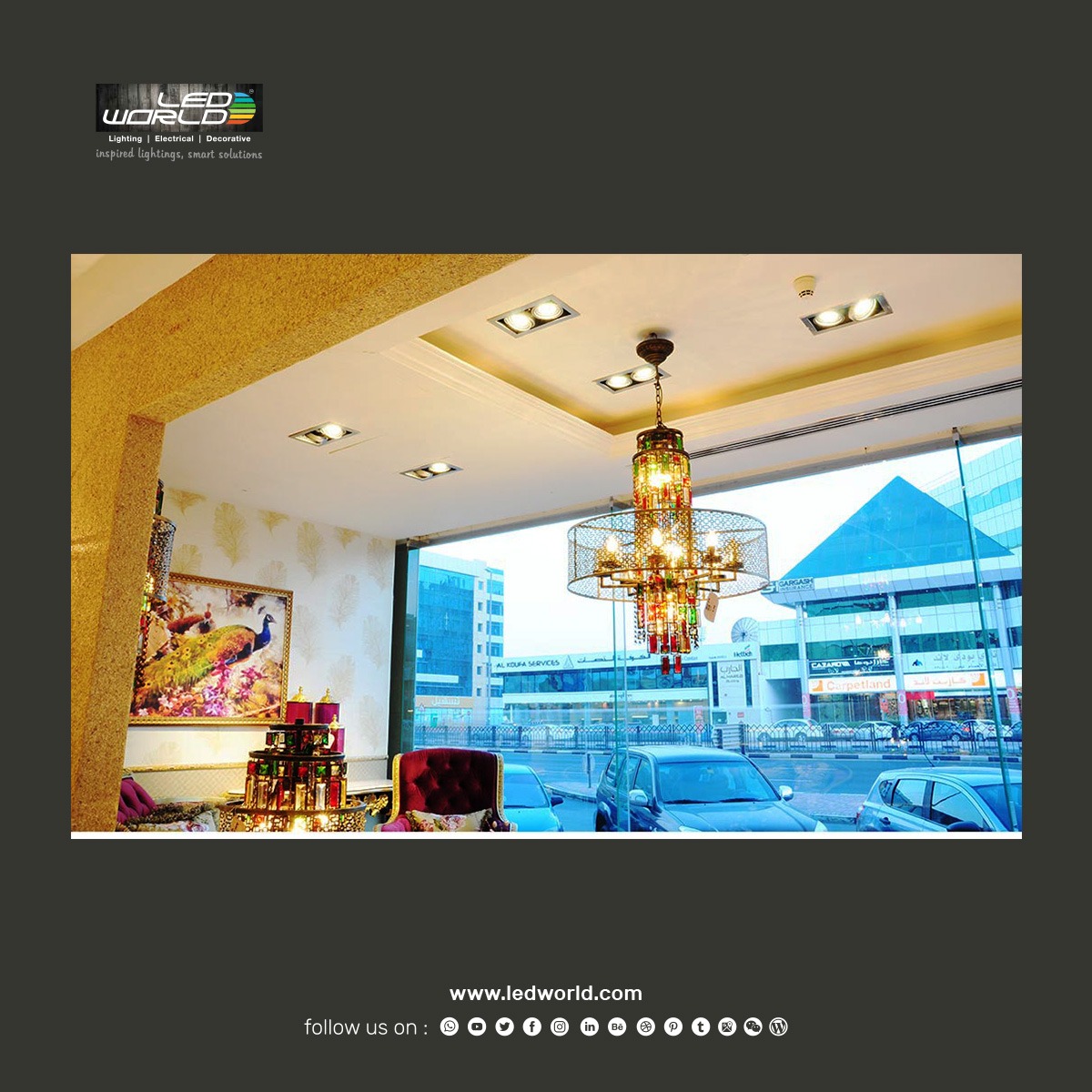 LEDworldDubai's tweet photo. An amazing lighting designed and installed by our team to upgrade the ambiance for one of the best furniture Shop in Dubai. Lumibright Grind family double head products were used for this project.
.
If you are looking for lighting solution, reach us at https://t.co/BO3TL1jvxZ https://t.co/tUGUSBcSeL
