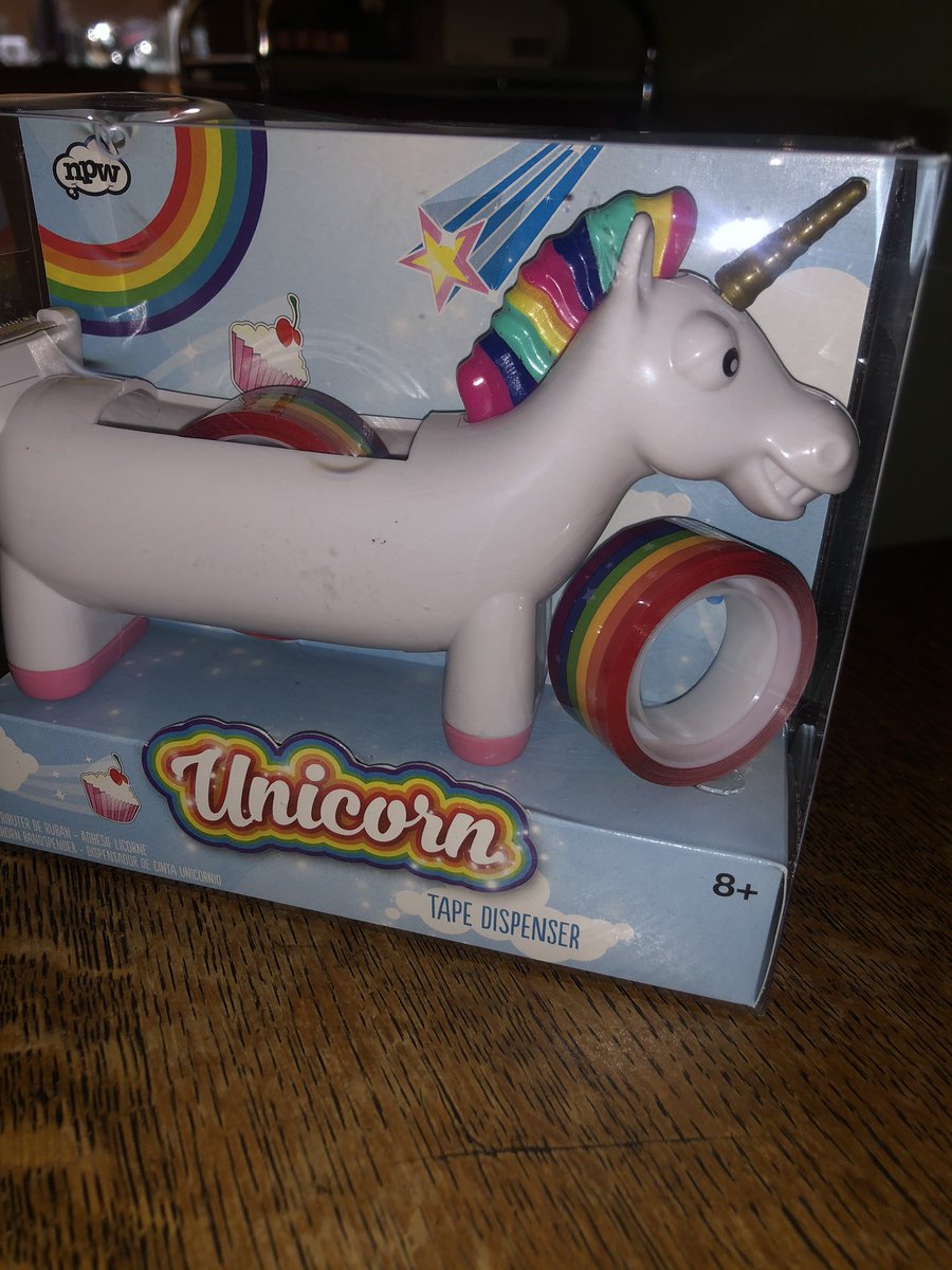 kasekase23's tweet photo. Honestly this unicorn tape dispenser was a 10/10 buy and no one can change my mind lol I didn’t choose the first grade life the first grade life chose me 🤷🏽‍♀️ https://t.co/aKnF2K8yWn