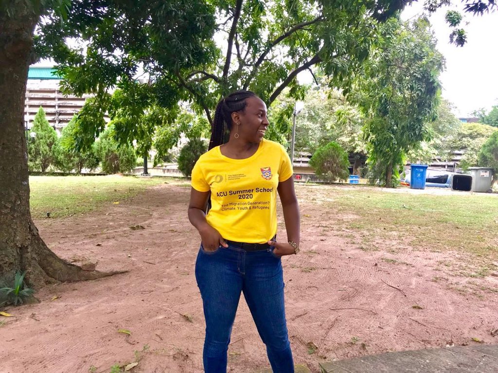 YettysAdventure's tweet photo. Hi everyone, the past few days had been engaging, educative and thought provoking. 
I am Yetunde Ojatula, a participant from University of Lagos, Nigeria and it’s a pleasure meeting you all. 
#ACUSummer2020
#TheMigrationGeneration
#ACU
#UniversityofCapecoastGhana https://t.co/cEWDvJ0l54
