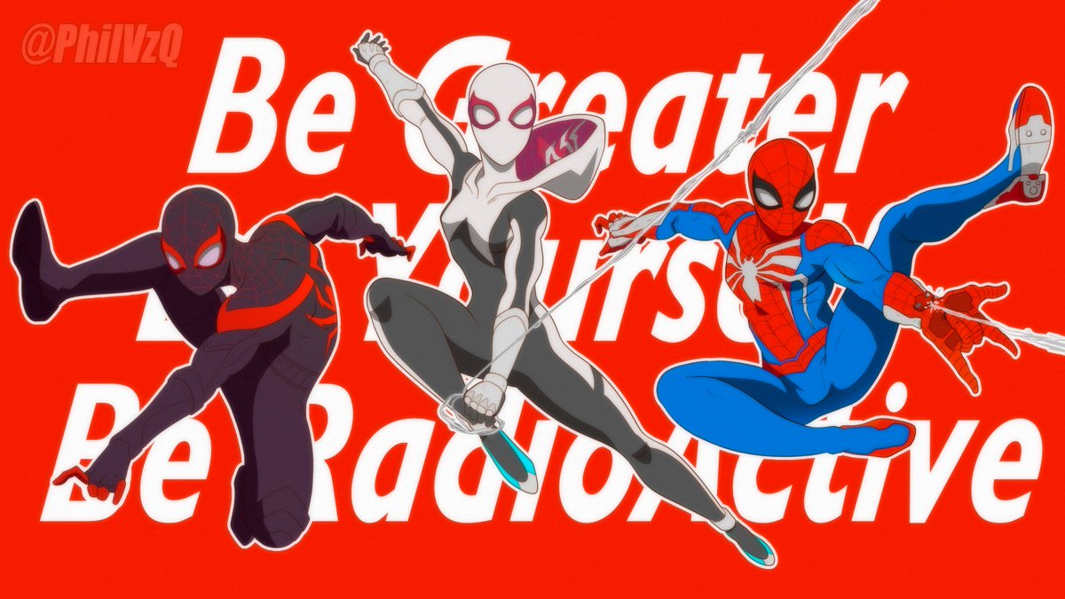 PhilVzQ's tweet photo. Be Amazing.
@insomniacgames #SpiderMan #SpiderManMilesMorales #SpiderGwen #SpiderManPS4 #SpidermanPS5 #BeGreater #BeYourself #BeRadioActive #FanArtFriday https://t.co/EqbRVchxUs