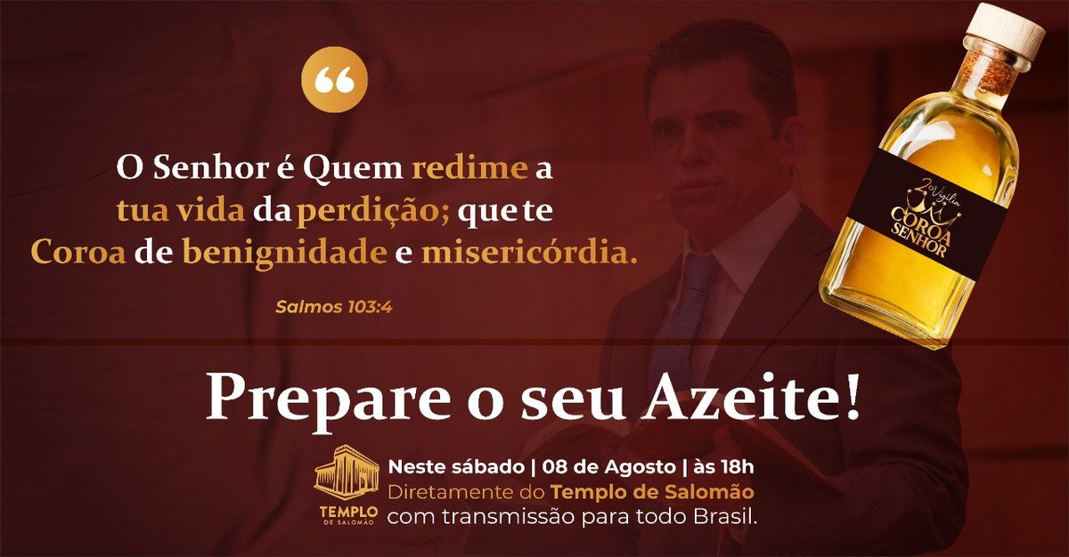 MarShiley's tweet photo. Ao invés de uma coroa de espinhos, foi nos 
concedida a coroa da salvação, o Espírito 
Santo. #VigiliaDaCoroa #ObreirosPI 
@ObreirosIURD @UniversalPiaui https://t.co/hloEzUdRCU
