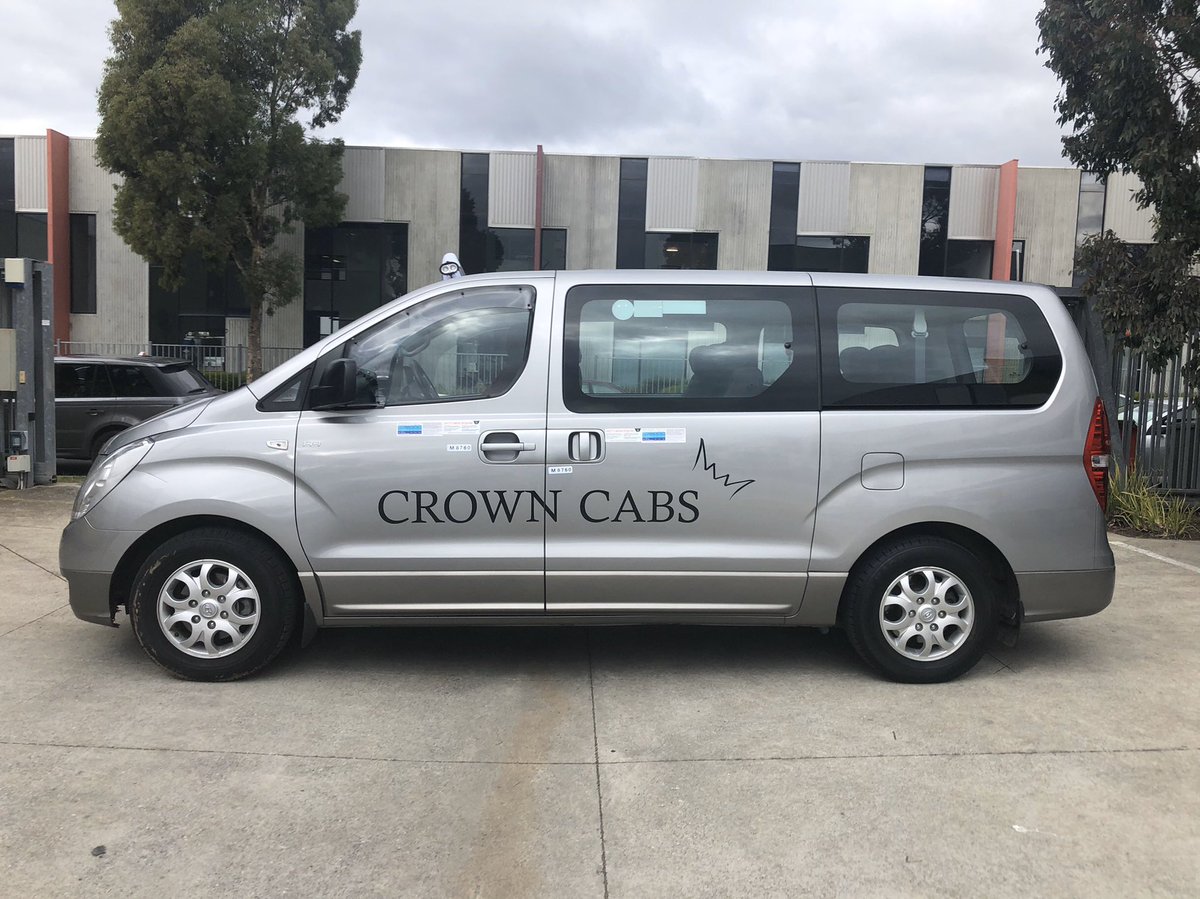 CrownCabs's tweet photo. Book #COVID19 testing with our #Maxi fleet great for #socialdistancing travel #coronavirus

#COVID19Victoria 

#CrownCabsDelivers book a cab for deliveries #nocontact #notouchpolicy #taxi https://t.co/m3eZD67I6P