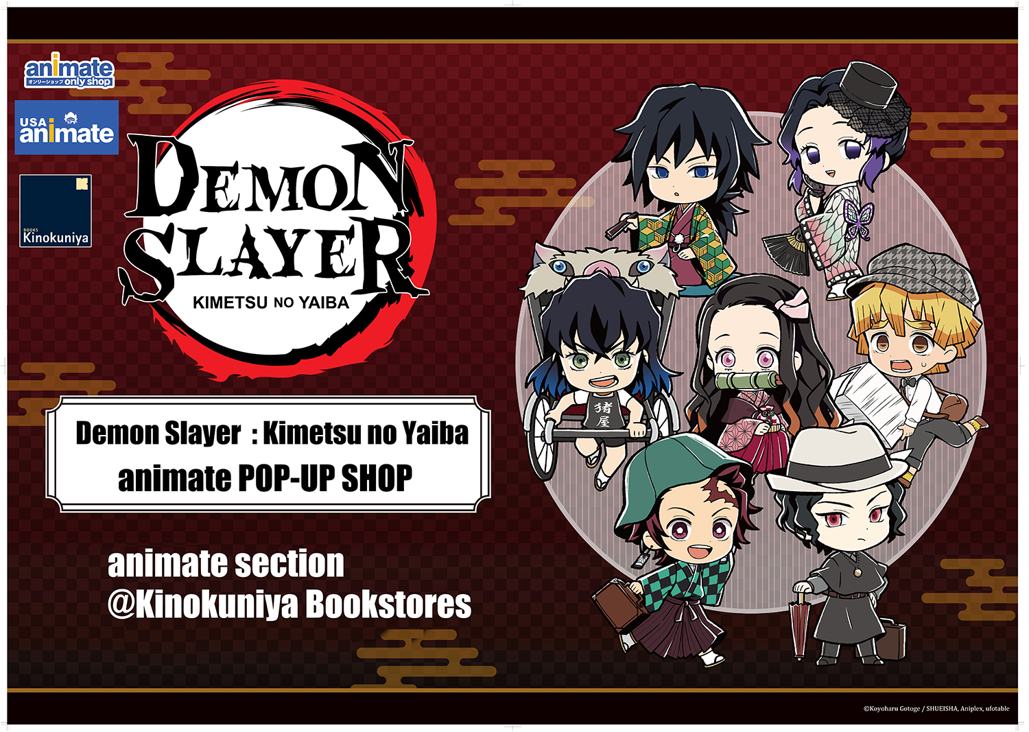 kinokuniya demon slayer pop up