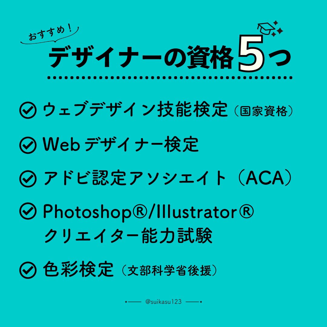 すいか デザイン 未経験デザイナーにおすすめの資格5つ ウェブデザイン技能検定 国家資格 Webデザイナー検定 アドビ認定アソシエイト Photoshop Illustratorクリエイター能力試験 色彩検定 文部科学省後援 T Co