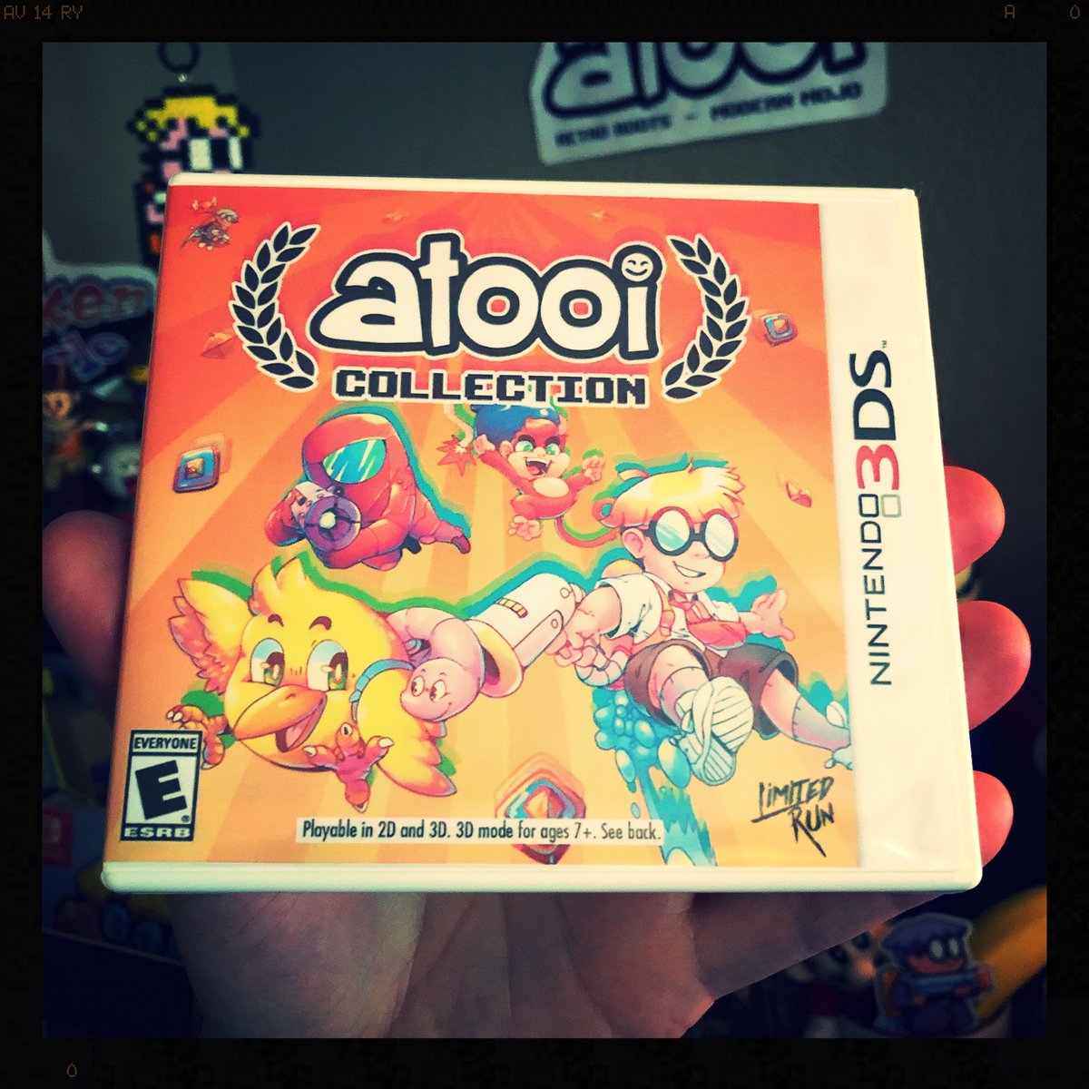 AtooiLLC's tweet photo. The time has finally come! First announced at E3 2019, Atooi Collection is now a reality! Amazing!!

The final batch of the 6000 units made are available at @LimitedRunGames. Once they’re all sold, that’s it.

Don’t miss out on this very special 3DS physical release.

#EndOfAnEra https://t.co/3ZF9IhkaUH