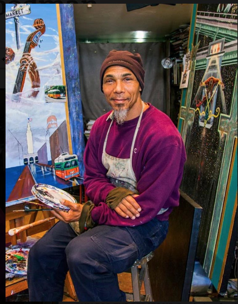 samklew's tweet image. Damn. Ronnie Goodman died this morning. He was only 60 and he died on the streets. No one deserves that. This world is so cruel and so unfair.

He was an incredible artist and activist. Remember his art. Honor his life. You will be so missed, Ronnie. 

ronniegoodman.com