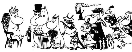 snufkin bringing the party to moomin's birthday 