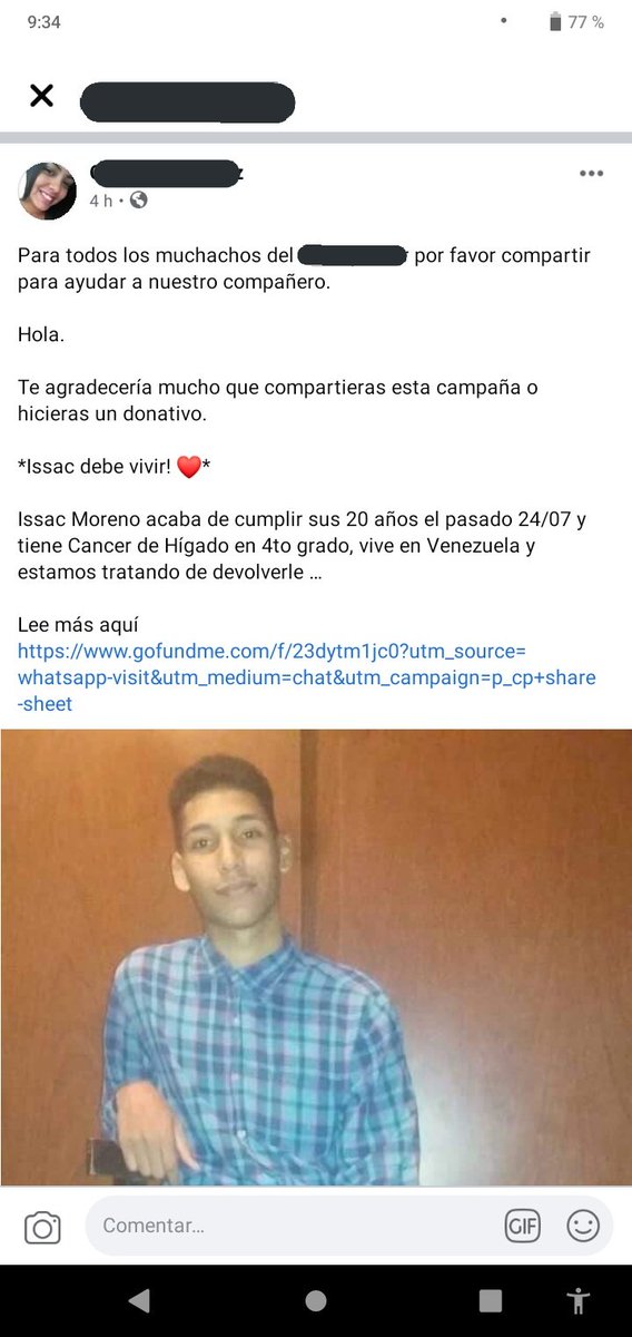 Josjostn's tweet photo. Amigos por favor si pueden ayudar a compartir la información u ayudar con algún donativo, el fue mi compañero en el liceo y hoy está luchando por su vida acá el link con más info:

https://t.co/Ern51RTCrN 

Hagámoslo viral por favor 🙌 https://t.co/ZiGkiP0ipn