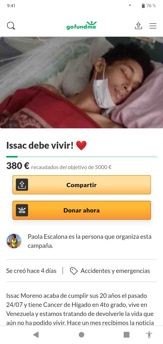 Josjostn's tweet photo. Amigos por favor si pueden ayudar a compartir la información u ayudar con algún donativo, el fue mi compañero en el liceo y hoy está luchando por su vida acá el link con más info:

https://t.co/Ern51RTCrN 

Hagámoslo viral por favor 🙌 https://t.co/ZiGkiP0ipn