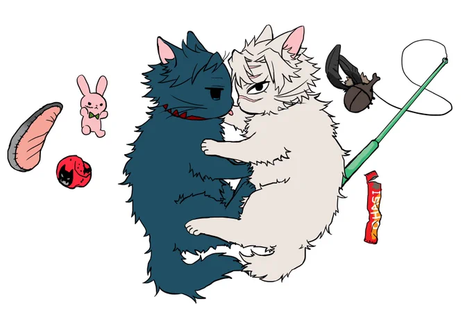 今日は世界猫の日らしいので…!
ネコチャンも描きたい…! 