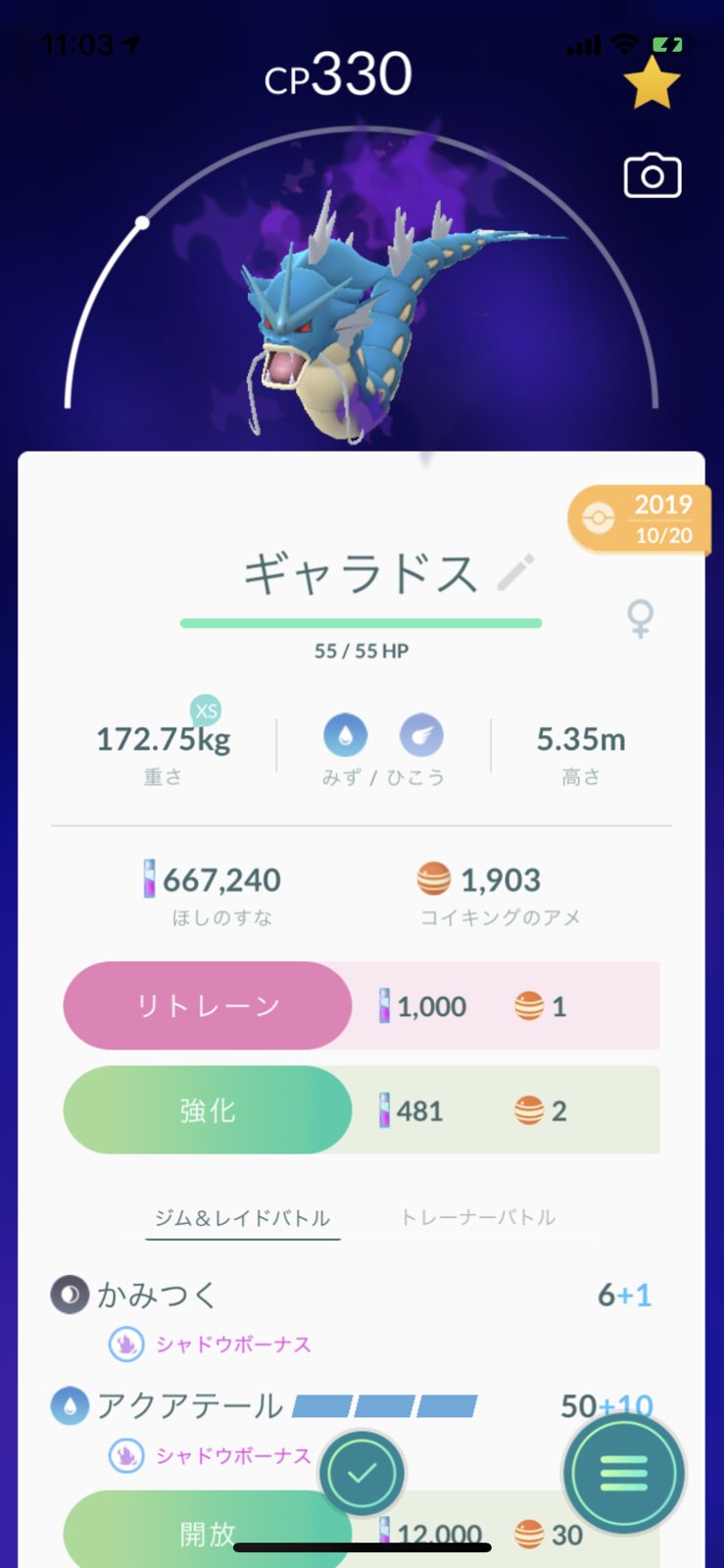 ポケモンgo攻略 Gamewith やつあたりを忘れさせているシャドウコイキングを進化させると アクアテールを覚えさせられることを攻略班で確認しました 通常のシャドウポケモンは進化させても特別な技を覚えませんのでご注意ください コミュニティデイの