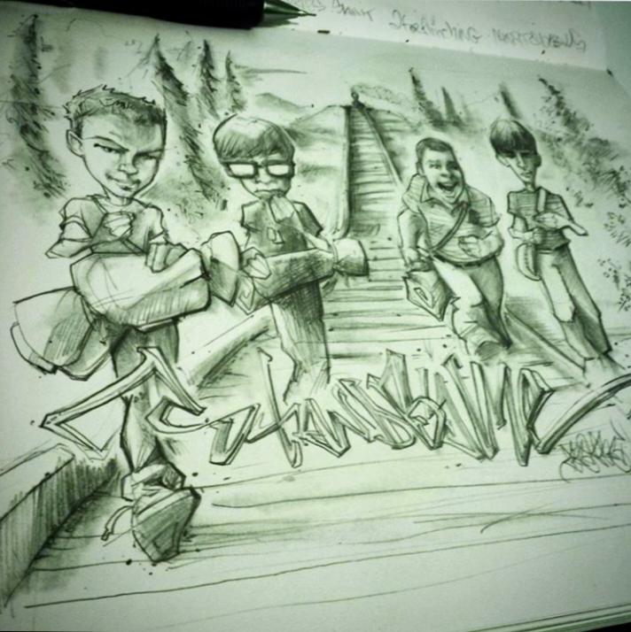 Sensei238's tweet photo. "The Ballad of Paladin" by Sensei 23
#Sensei23 #StandByMe #RiverPhoenix #CoreyFeldman #WilWheaton #JerryoConnell #Blackbook #SketchTechnique #TwoForFlinching #ChopperSickBalls @wilw @Corey_Feldman @MrJerryOC https://t.co/sIl3JQhozx