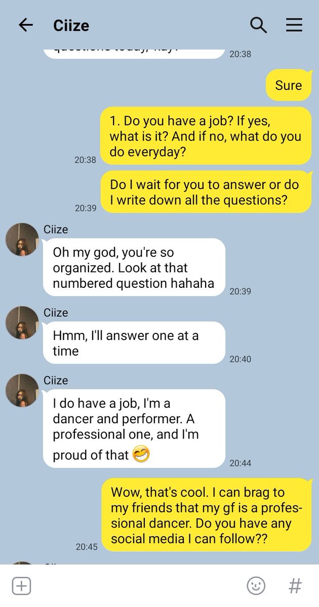 - 21 -Talking to Ciize