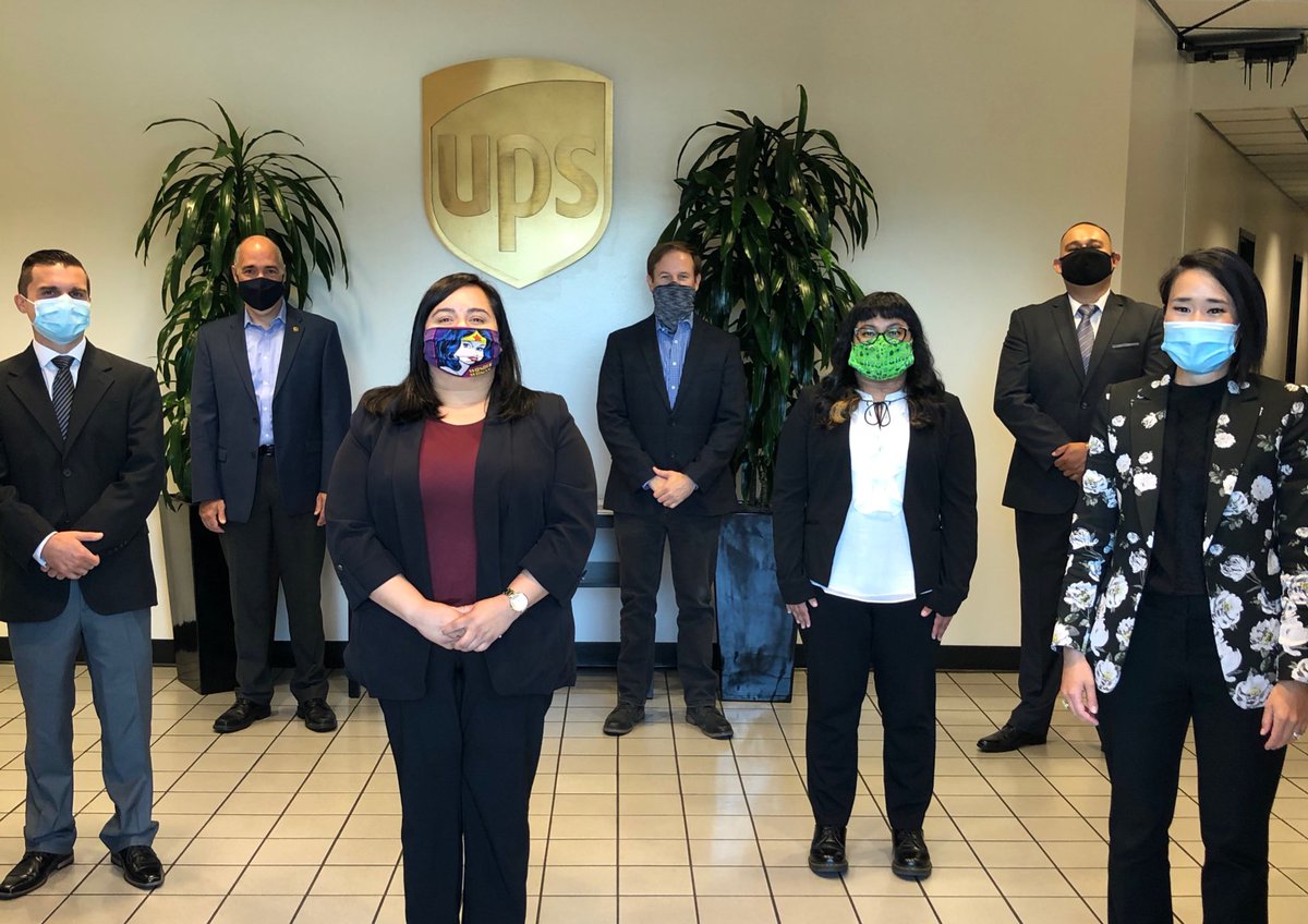 Join me in congratulating Kathy (Compton Feeder Dispatch Sup), Liz (San Gabe Feeder Dispatch Sup), Jose (Van Nuys Feeder On Road Sup), & Cody (Anaheim Day Hub Sup) on their promotions! 🙌😷😆 @divine2wincom @jimweber88 @UPSJPipkin #WeAreUPS @SouthCalUPSers @ExperienceUPS