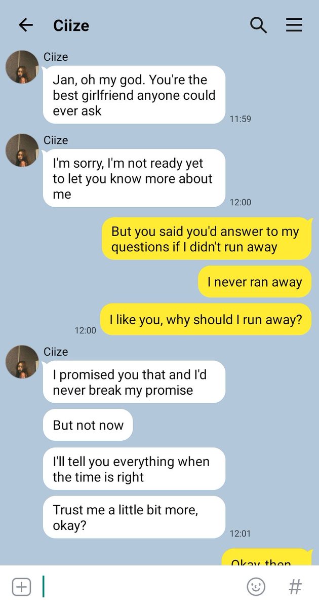 - 26 -I know nothing about you, C