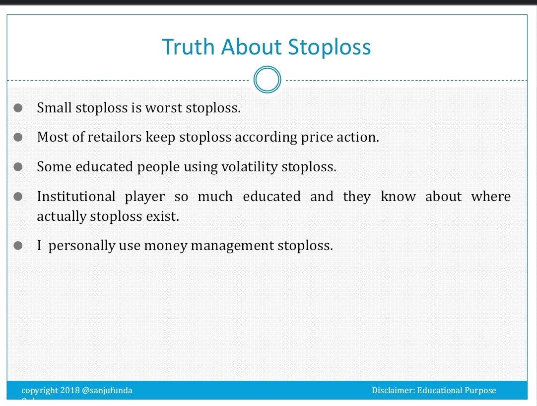 Truth about stoploss and hunting by big players and entry for them due to big liquidity at that level as retailers stop!