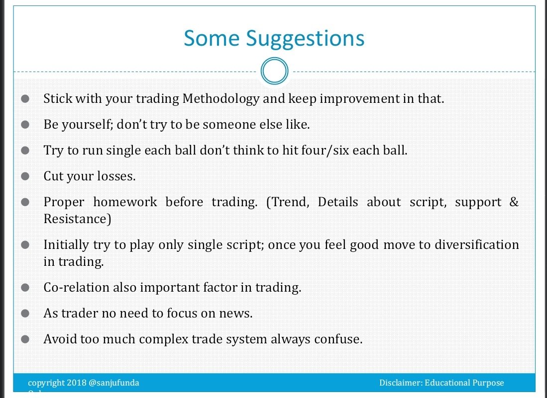 My experience suggestions.