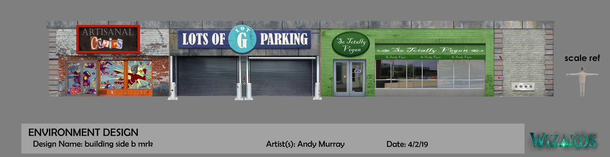 More storefronts with silly names. Cundo Rabaudi did all of the base models for the storefronts. I just made them detailed and silly and colorful