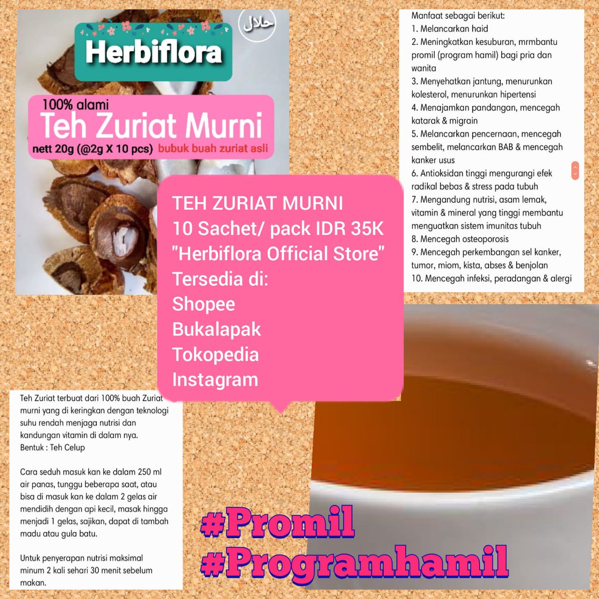 luckmeewincityx's tweet photo. Bagi yang sedang melakukan"program hamil", bisa dicoba teh Zuriat ini. ASLI dari buah zuriat yang manfaatnya InsyaAlloh bisa membantu melancarkan program hamil bapak dan ibu.. 👍 #tehzuriat #buahzuriat #zuriatsurabaya #programhamil https://t.co/Ifwjg8LpIt