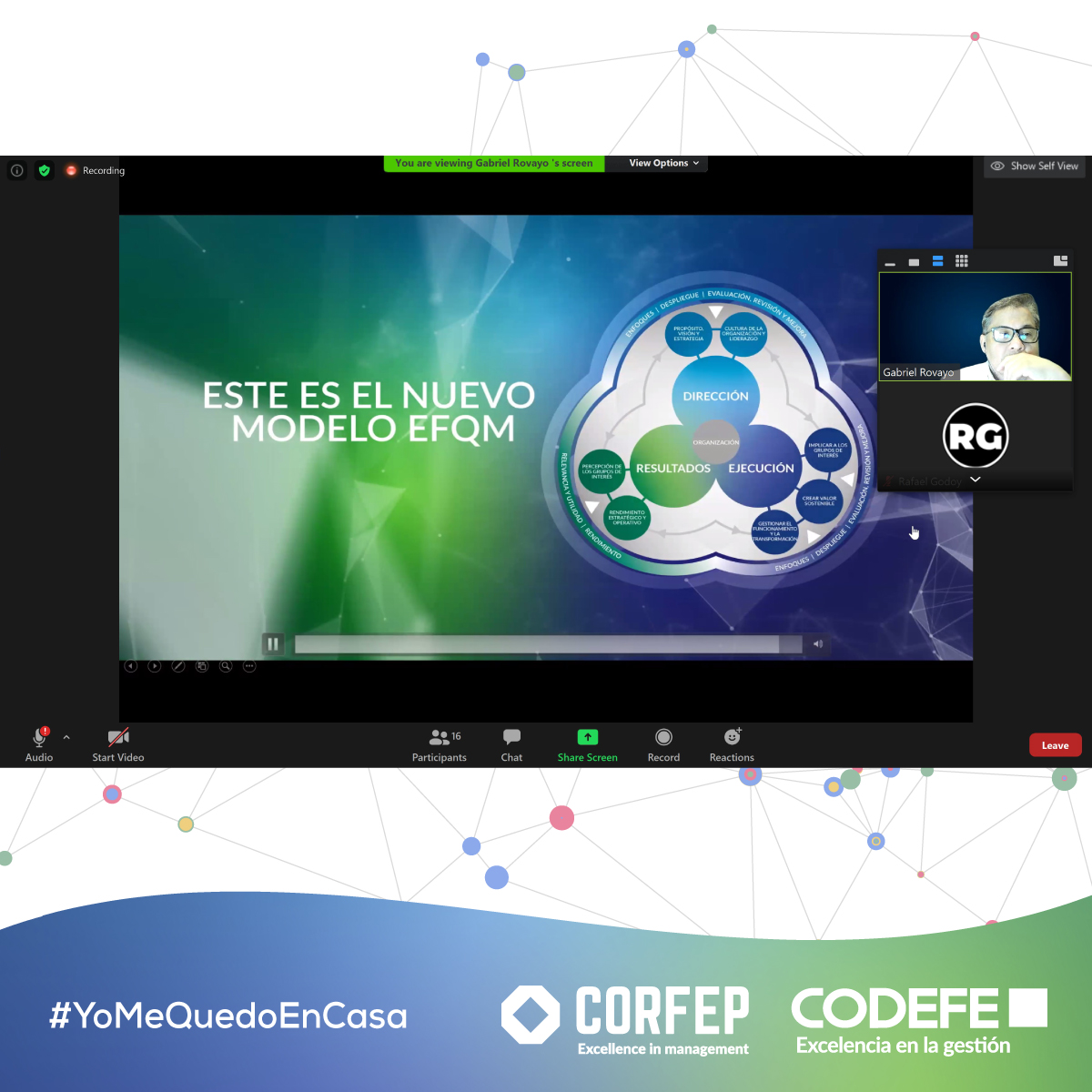 CODEFE's tweet photo. Comenzamos con gran acogida el Official Foundation Training EFQM 2020 Model, el entrenamiento fundamental para comprender el modelo EFQM aplicado por grandes empresas y organizaciones del Sector educativo en Ecuador y el Mundo.
.
#YoMeQuedoEnCasa #lima #guayaquil #codefe #corfep https://t.co/3QirDudxiH