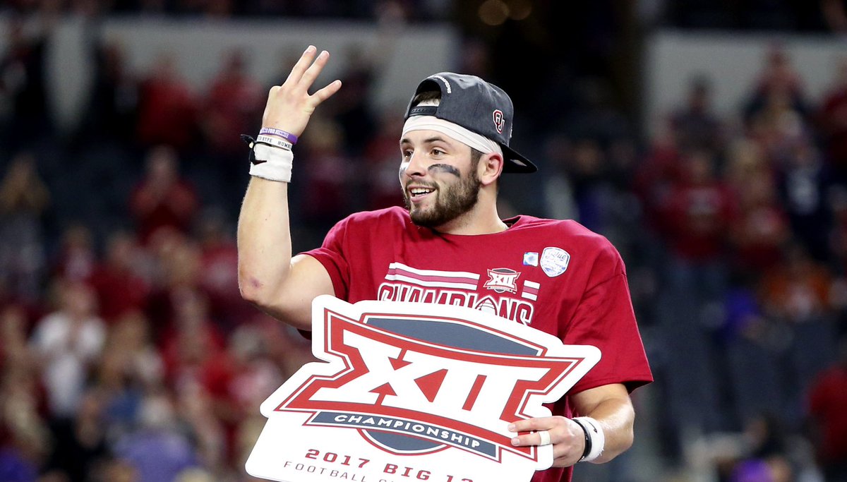 Baker Mayfield smiling, a Thread.