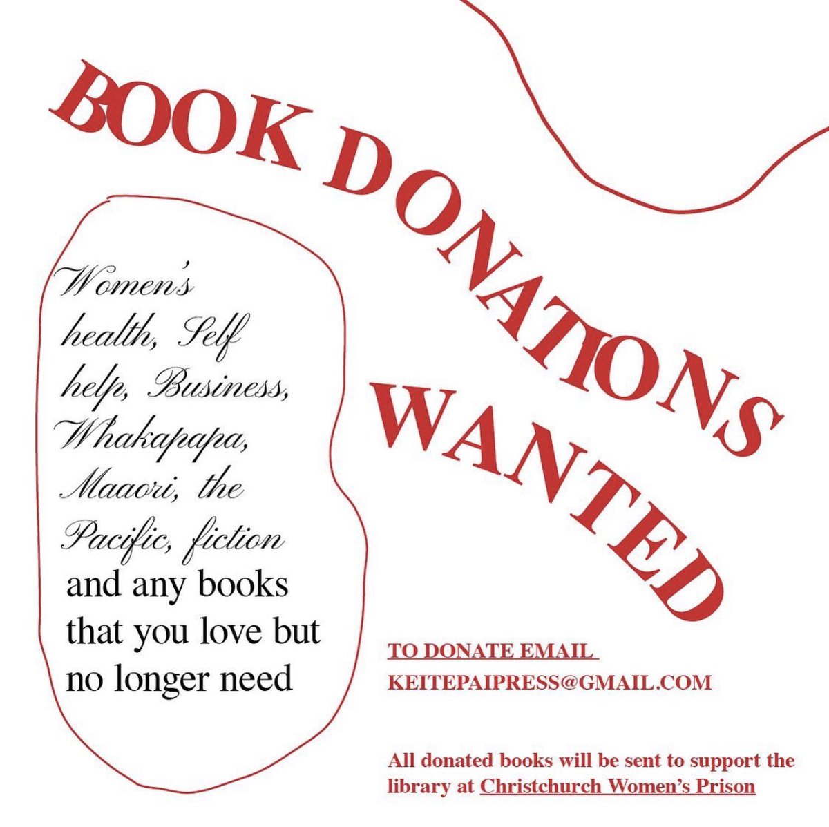 kei_te_pai__'s tweet image. Ngaa mihi o te ahiahi! We’re looking for readers for our upcoming read-a-thon. We’re also looking for book donations to support the library at Christchurch Women’s Prison. Email keitepaipress at gmail dot com if you’re keen to participate or donate what you can