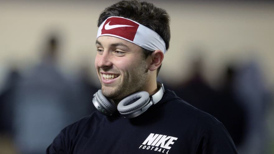 Baker Mayfield smiling, a Thread.