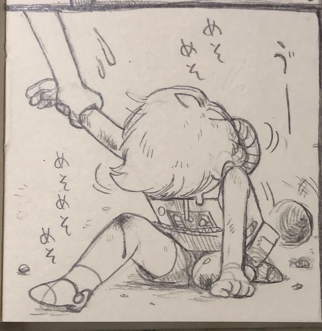 昨日友達が描いてくれたノキくんが可愛かったんだけど勝手に載せるのは良くないので大体こんな感じでしたよというのを描いたぜ!! 