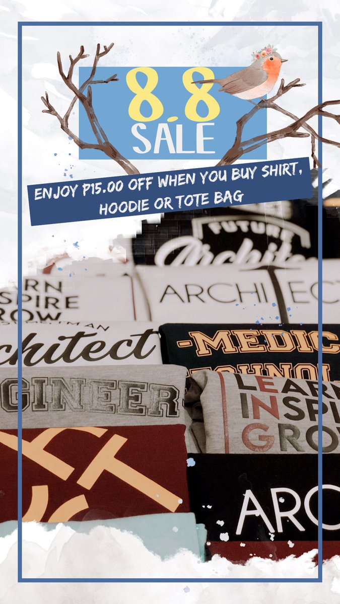 GBouteeque's tweet photo. SALE ALERT‼️‼️‼️
Please Retweet 😎
WE’RE ON SALE MGA KAGEEK! 😎
Enjoy your P15.00 OFF todaY until 12:00MN ONLY!! PM us for orders! 🧥👕💼
#standoutfromthecrowd
#BeGeek😎 https://t.co/4lr9W215c2