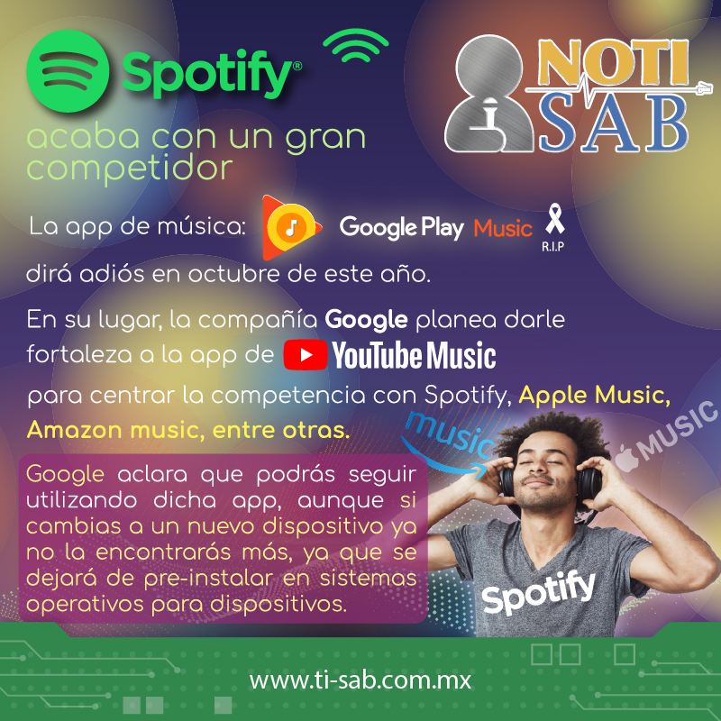 TISAB_MX's tweet photo. Adiós a Google Play, se despide en octubre de este año. 😱😱😱💻📲 No te lo pierdas, dale un vistazo a nuestra Noti SAB👍🏽😎🤩
#notisab #noti_SAB #TISAB #TI_SAB @TISAB_MX @TISAB.MX #siguenos #contactanos #proyectos #teasesoramos https://t.co/sFWUA6Acih