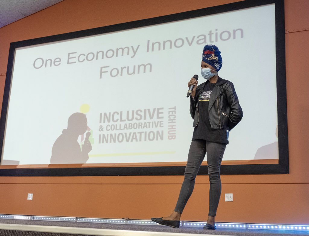 One_Namibia's tweet photo. Youth entrepreneurs are participating in an interactive tech-enabled session on innovation, facilitated by Marly Samuel from @tech_namibia #ONESurvivalToolkit https://t.co/Op7jDjbKc4