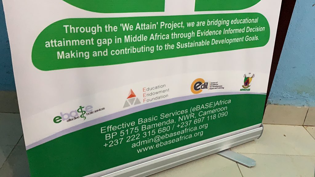 ebase_africa's tweet photo. #StakeholderSession #Bamenda kicks off on an very engaging foot! Amazing inputs to the #ebase_africa #teaching & #learning #toolkit. Parents teachers students & policymakers contribute to improve #EIDM in #Cameroon. @rigobertpambe @EducEndowFoundn @CEDILProgramme @BeckyFrancis7 https://t.co/l6CrGQrNsY