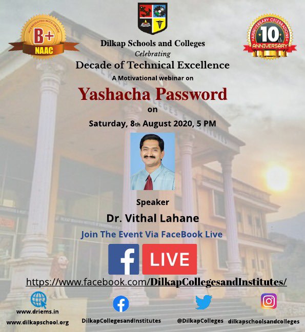DilkapColleges's tweet photo. Open Webinar!
#Engineering #MumbaiUniversity #technical #10yearsofhappiness #educate #yashachapassword #TheBestIsYetToCome https://t.co/qAo7h2UapF