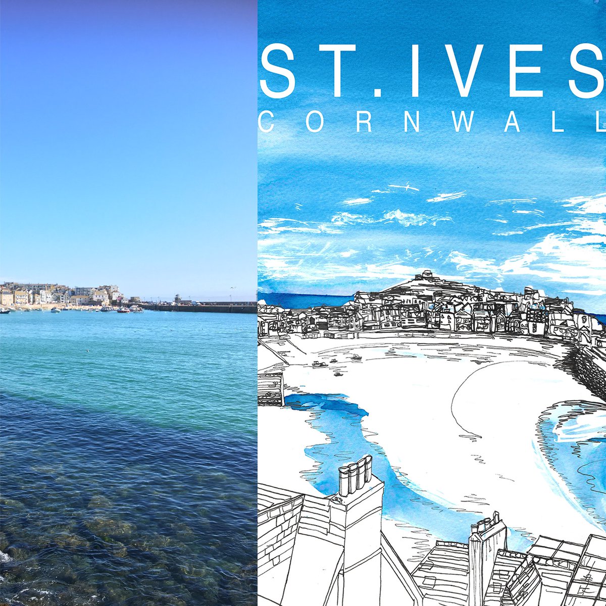It’s a #blue day in #stives #Cornwall in the best way! #summersunshine thecoffeeloungecornwall.com/product/st-ive…