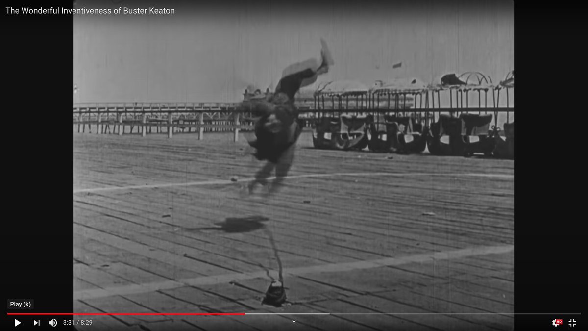 This is probably my favorite stunt.A total illusion that actually happened.He defied all the laws of biology and physics to do it.