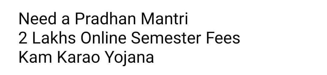 devHarsh03's tweet image. #wewillnotpayentirefees
#feeforclassesnotfacilities