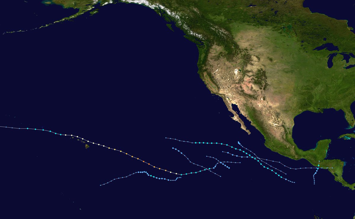 The Pacific, whose activity is inversely proportional to the ATL, has been very quiet. The WPAC has only had 4 storms, 2 typhoons, and 13% of normal ACE, and the EPAC has had weak, short-lived storms besides Douglas so far. This is due to the ASW promoting sinking here...