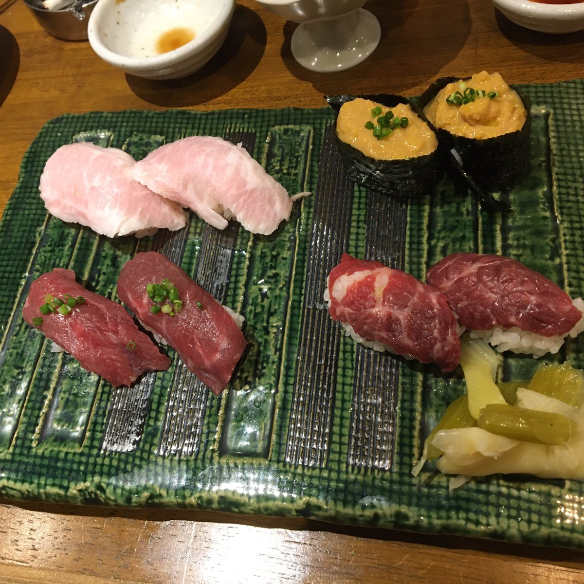 Gaku 福岡市 今泉の 天神今泉 肉寿司 牛 鶏 馬など肉料理が味わえます 肉生ハム 目の前で炙る 刺しとろ 肉の握りに ドリンクは エロエロ桃ベリーニ 味も確かで映えなメニューが勢揃い これだけ肉が食べられるなんて 幸せです 福岡市 Gaku 福岡市 今泉の 天神今泉 肉寿司 牛 鶏 馬など肉料理が味わえます 肉生ハム 目の前で炙る 刺しとろ 肉の握りに ドリンクは エロエロ桃ベリーニ 味も確かで映えなメニューが勢揃い これだけ肉が食べられるなんて 幸せです 福岡市