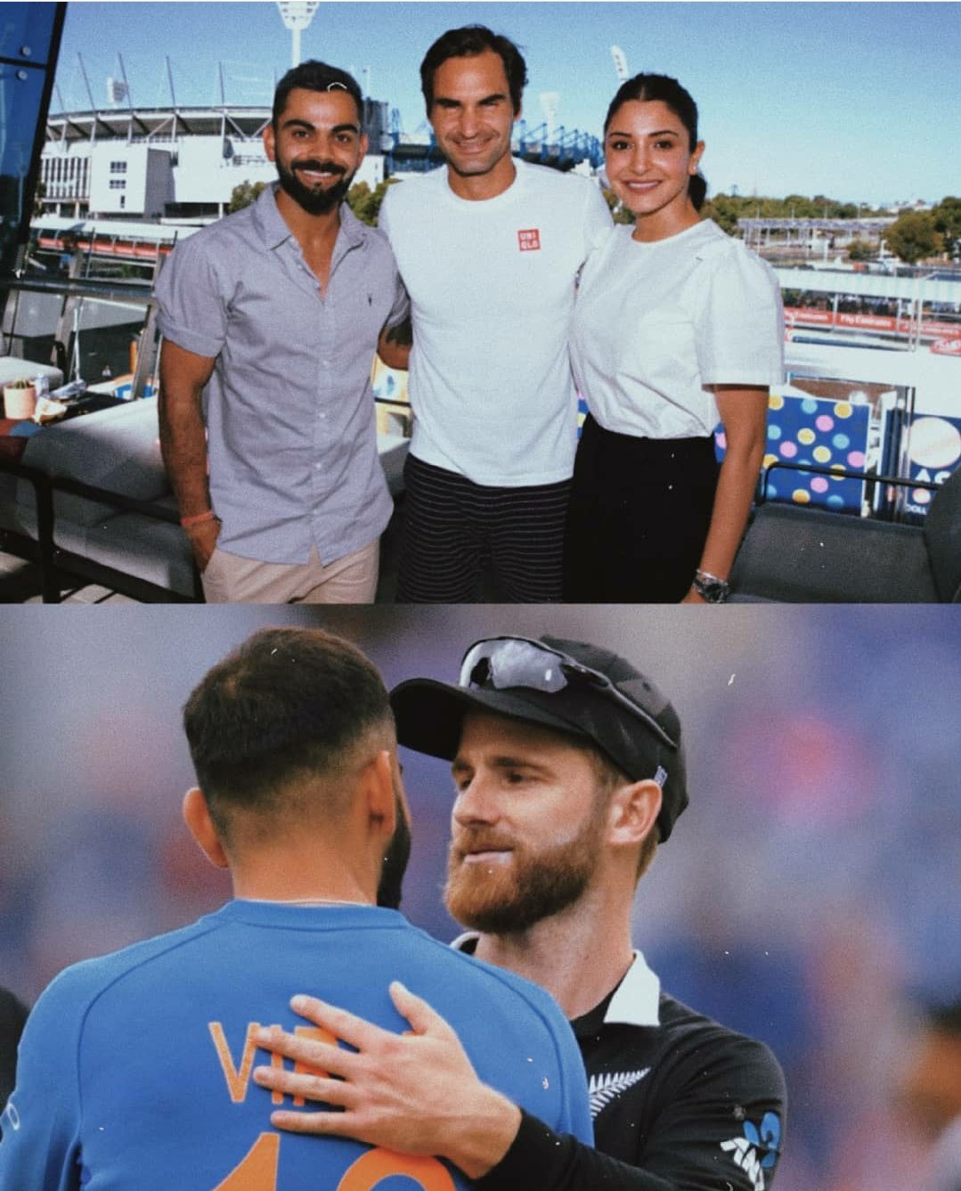 Happy Birthday Legend  Roger Federer and Kane Williamson 