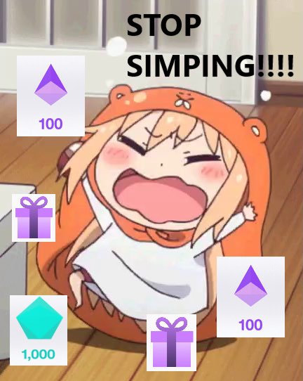 GucciTheMod's tweet photo. To sum up @Smolt_E ‘s stream tonight using Umaru photos. Honestly one of the most wholesome and chaotic streams ever. I’m glad to be apart of the community and happy to witness her growth as a VTuber.
#vtuber #Smoltsaikou #umaru #STREAM #twitchtv #anime #drunkn https://t.co/Z9EMuP8Xls