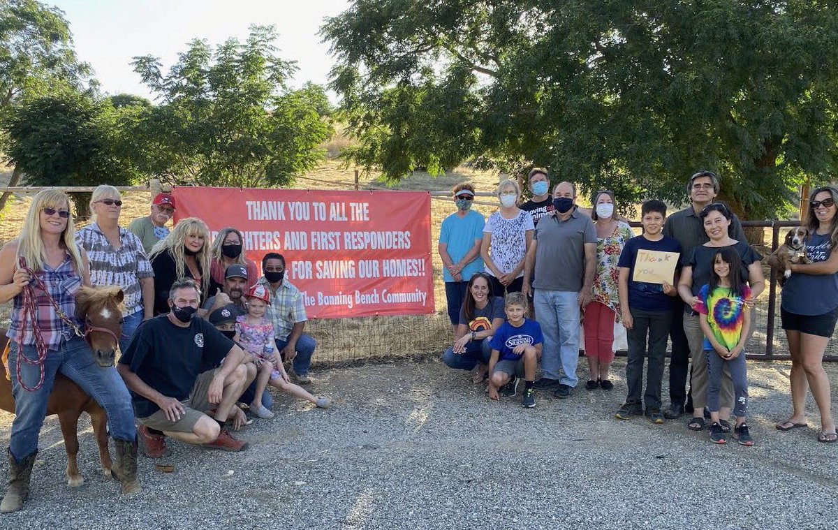 Cindy Yamanaka ⚔️ (@cyamanaka7) on Twitter photo #BanningBench community Shows gratitude for first responders. Thank you to Scott Gaynor & family for providing picture & help reporters during the fire. #Applefire <a href="/pressenterprise/">The Press-Enterprise</a> #BanningBench community Shows gratitude for first responders. Thank you to Scott Gaynor & family for providing picture & help reporters during the fire. #Applefire <a href="/pressenterprise/">The Press-Enterprise</a>