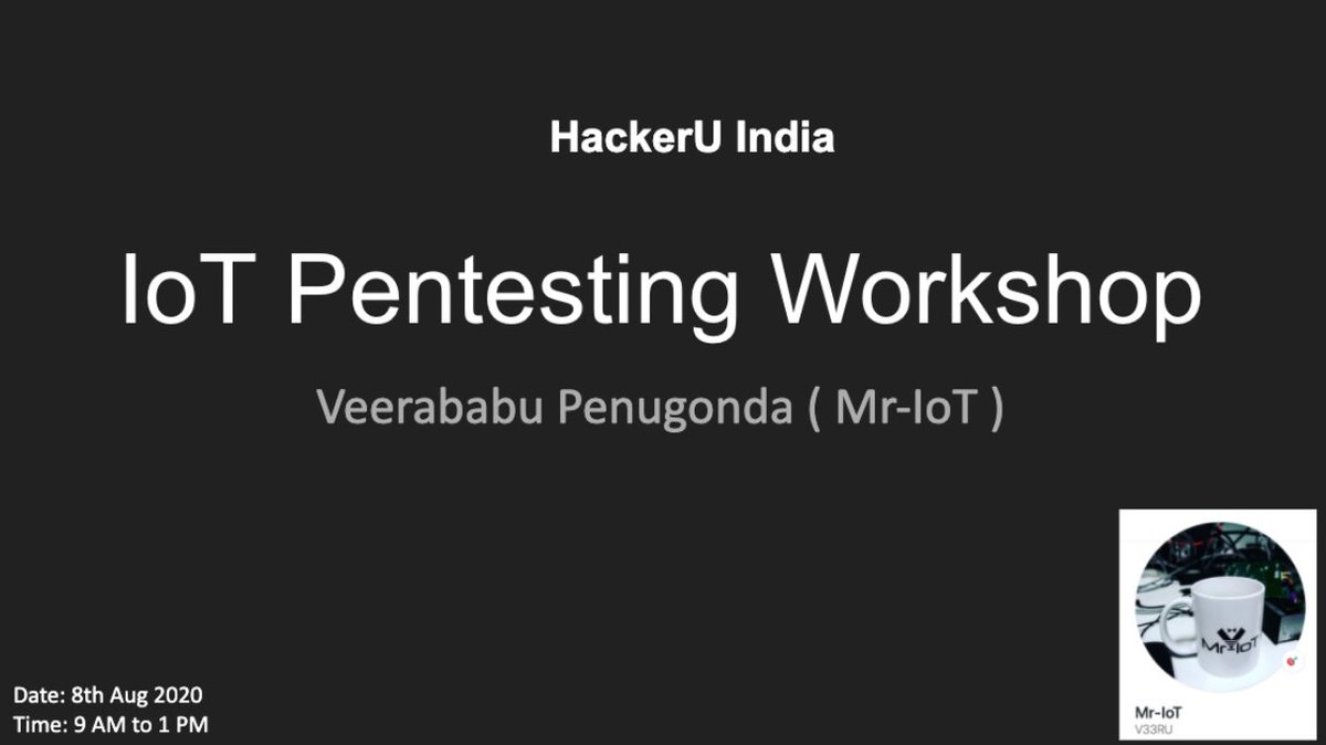 gowdavarunks's tweet image. Thank you, @v33riot  for the workshop at #HackerU_India,
it was glad hearing your experience in  IoT  .Thanks for the session again.

Thank you @swaroopsy for arranging this session.
#cybersecuritymentor