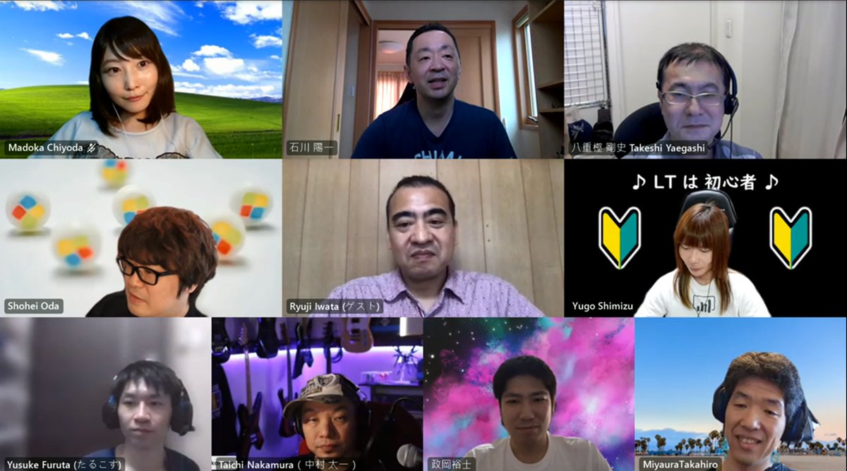 chomado's tweet image. #decode夏まつり
配信終了後のスピーカー一同！
皆様ありがとうございました！😊💕