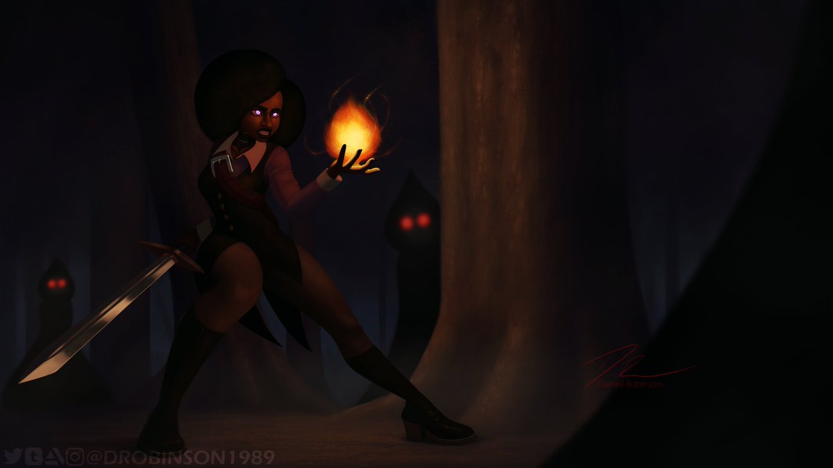 DRobinson1989's tweet photo. Finished my submission for @atomhawk art competition. This was a lot of fun. Gonna do more with this character. #atomhawkadventure #atomhawk #characterdesign #conceptart #drawingwhileblack #illustration https://t.co/j7BPpjoL6p