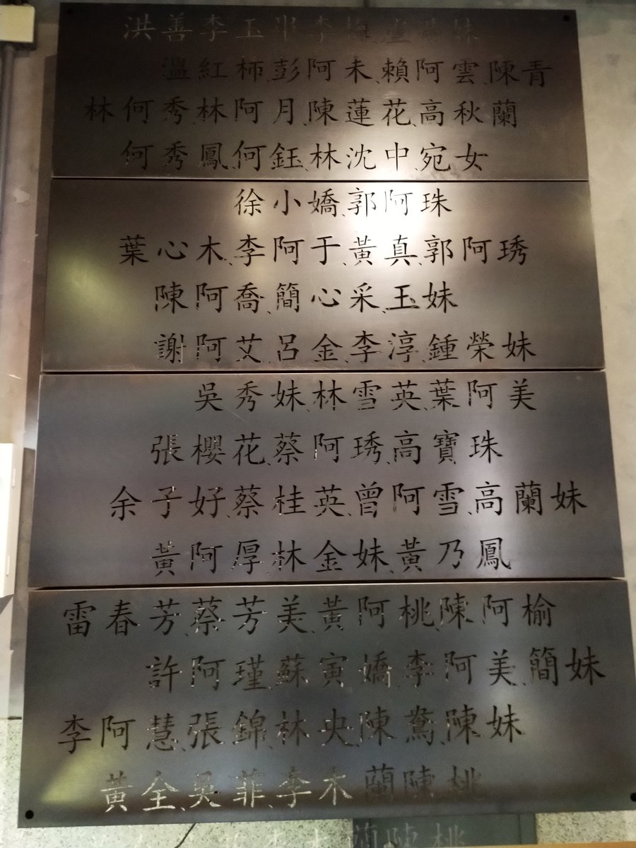 During  #WWII, the Japanese government recruited  #Taiwanese " #comfortwomen" to serve at sites all over Asia. Of the 59 survivors, the museum surveyed 58 — 12 were  #indigenous Taiwanese, 12 were  #Hakka, and 35 were  #Hoklo. Their ages ranged from 13 to 34, with an average age of 20.